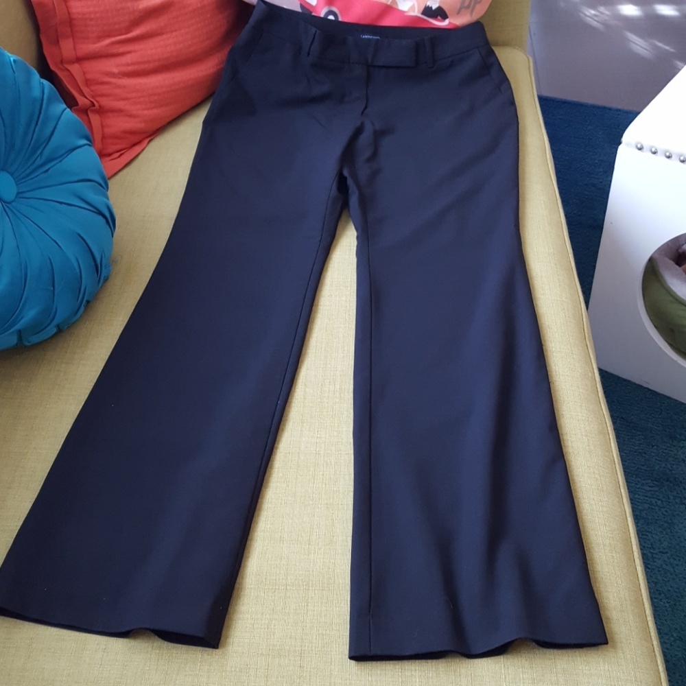 EUC Lands End Tailored Trouser Black 6